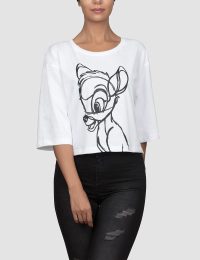 تیشرت نیم تنه زنانه طرح آهو - تصویر 2