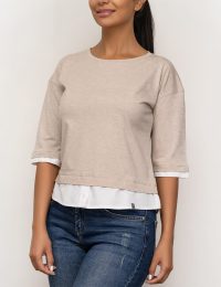 تیشرت زنانه آستین سه ربع ساره