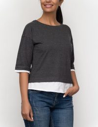 تیشرت زنانه آستین سه ربع ساره - تصویر 3