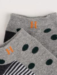 جوراب زنانه مچی خال خالی یشمی - تصویر 2