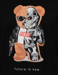 تیشرت یقه گرد تدی و ربات - تصویر 2