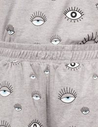 شلوارک زنانه چاپدار چشمی - تصویر 2