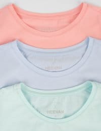 تیشرت زنانه راه راه سه رنگ - تصویر 2