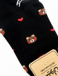 جوراب زنانه مچی خرس و قلب - تصویر 2