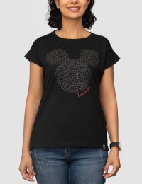 تیشرت زنانه میکی موس قلبی