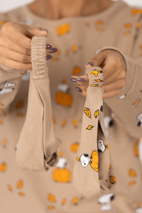 هدبند زنانه چاپدار اسنوپی و کدو - تصویر 2