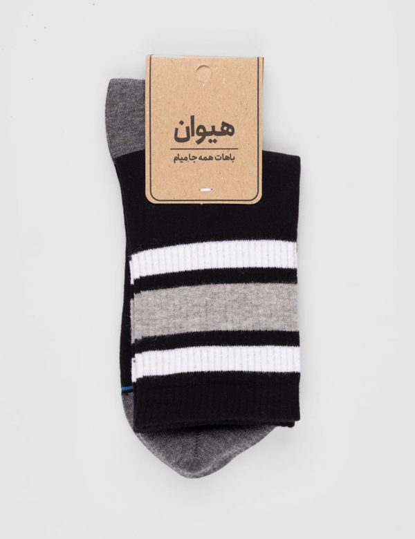 جوراب مردانه ساقدار سه خط