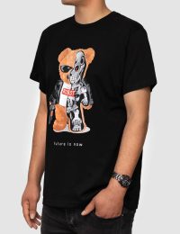 تیشرت یقه گرد تدی و ربات