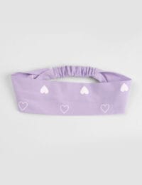 هدبند زنانه چاپدار قلب قلبی