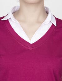 پولوشرت زنانه یقه نساجی نسار - تصویر 2