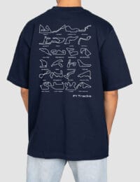 تیشرت چاپدار پیست های فرمول 1