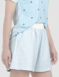 شورتک زنانه راه راه و قایق