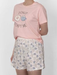 تیشرت زنانه دونات و قهوه - تصویر 2