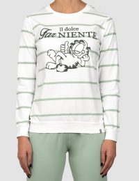 بلوز زنانه راه راه گارفیلد خوابالو