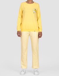 بلوز زنانه چاپدار اسنوپی و لیمو - تصویر 6