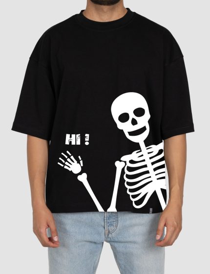 تیشرت باکسی اسکلت