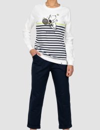 بلوز زنانه چاپدار اسنوپی و تنیس - تصویر 4