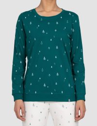 بلوز زنانه چاپدار درخت کاج