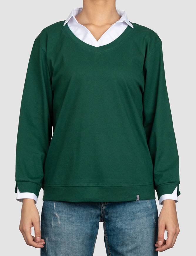 پولوشرت-زنانه-یقه-نساجی-آشیان (2) پولوشرت زنانه یقه نساجی آشیان - تصویر 1