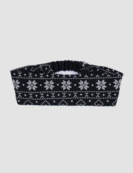 هدبند چاپدار پنگوئن و برف