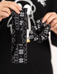 هدبند چاپدار پنگوئن و برف - تصویر 3