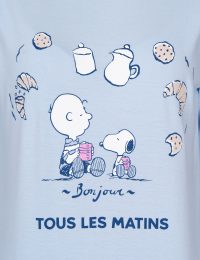 بلوز زنانه چاپدار صبحانه با اسنوپی - تصویر 2