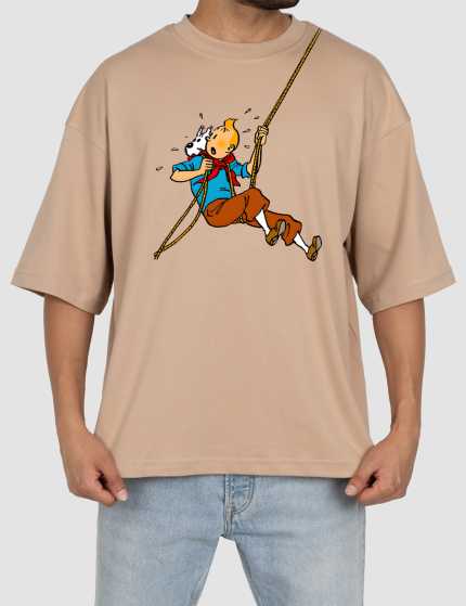 تیشرت باکسی تن تن معلق