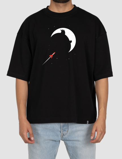 تیشرت باکسی تن تن و ماه