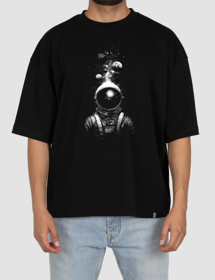 تیشرت باکسی فضانورد و کهکشان
