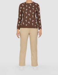 شلوار زنانه اسنوپی و برگ - تصویر 4