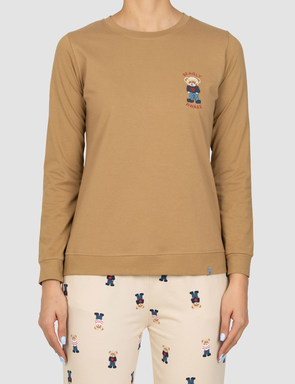 بلوز-زنانه-چاپدار-تدی-و-قلب (3) بلوز زنانه چاپدار تدی و قلب - تصویر 1