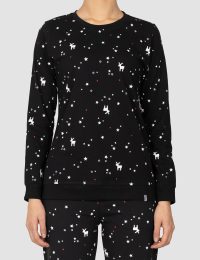 بلوز زنانه چاپدار ستاره و گوزن