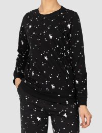 بلوز زنانه چاپدار ستاره و گوزن - تصویر 4