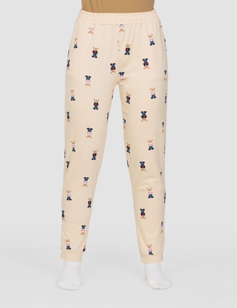 شلوار-زنانه-چاپدار-تدی-و-قلب (3) شلوار زنانه چاپدار تدی و قلب - تصویر 1