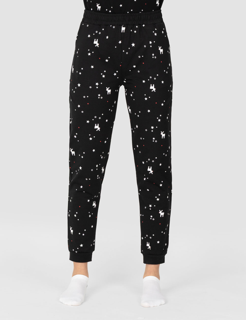 شلوار-زنانه-چاپدار-ستاره-و-گوزن (2) شلوار زنانه چاپدار ستاره و گوزن - تصویر 1