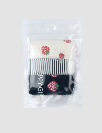 پک 3 تایی شورت زنانه توت فرنگی راه راه - تصویر 2